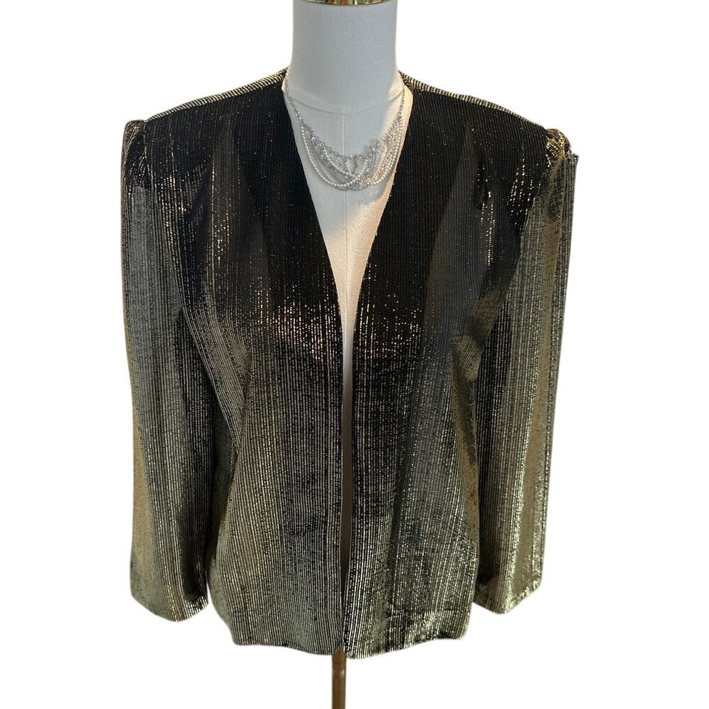 Vintage Boston Maid Metallic Lightweight Jacket – Fits Like XL/1X